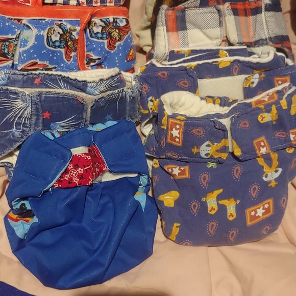 Lot of Cloth Diapers with inserts. - Picture 1 of 9